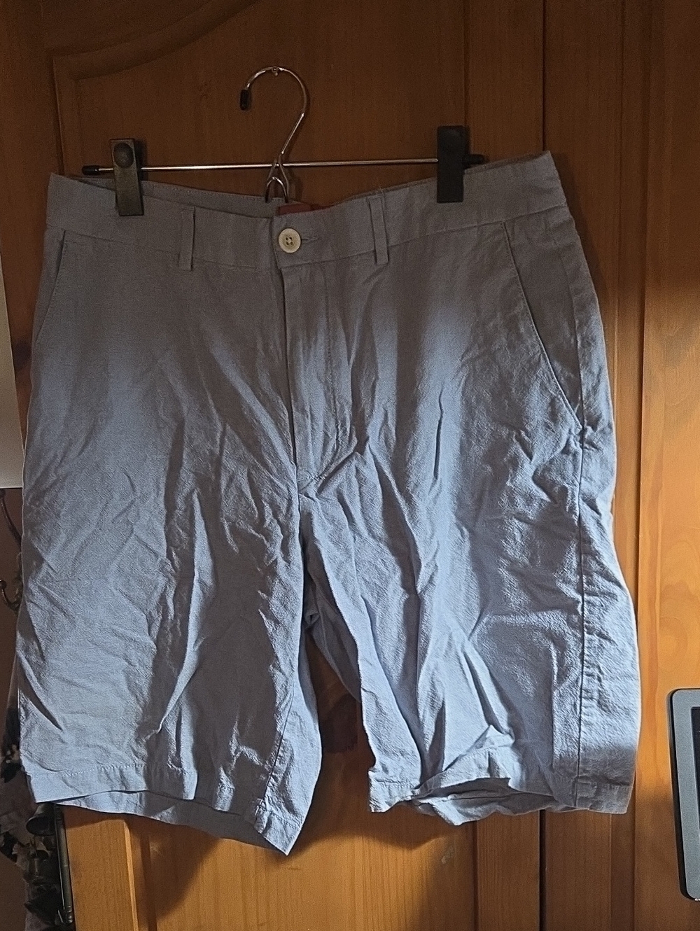 Perry Ellis Light Blue Flat Front Men's Shorts